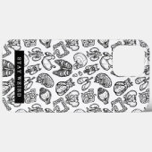 Blijf Weird Black & White Human Anatomlogy Biology Case-Mate iPhone Case (Achterkant (horizontaal))