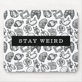 Blijf Weird Black & White Human Anatomlogy Biology Muismat