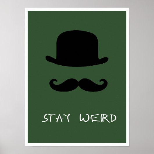 "Blijf Werd" Groen Poster (Voorkant)