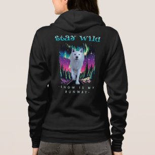 Blijf Wild Arctische Wolf Hoodie