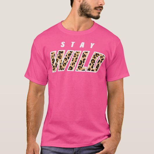 Blijf Wild Ben Azelart Leopard Merch T-shirt (Voorkant)