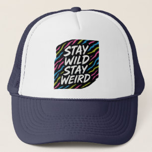 Blijf wild Blijf raar Neon Animal Print Trucker Pet