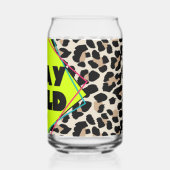 Blijf Wild Blikvorm Glas (Achterkant)