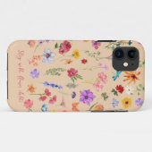 Blijf Wild Flower Kind Omhelzen Natuur Case-Mate iPhone Case (Achterkant (horizontaal))