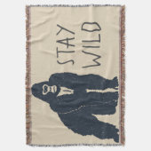 Blijf Wild Gorilla Deken (Voorkant Verticaal)