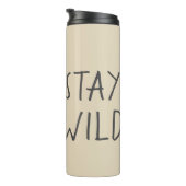 Blijf Wild Gorilla Silhouette Thermosbeker (Geroteerd rechts)