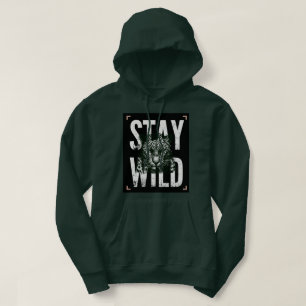 Blijf Wild Luipaard Gezicht T-Shirt Ontwerp