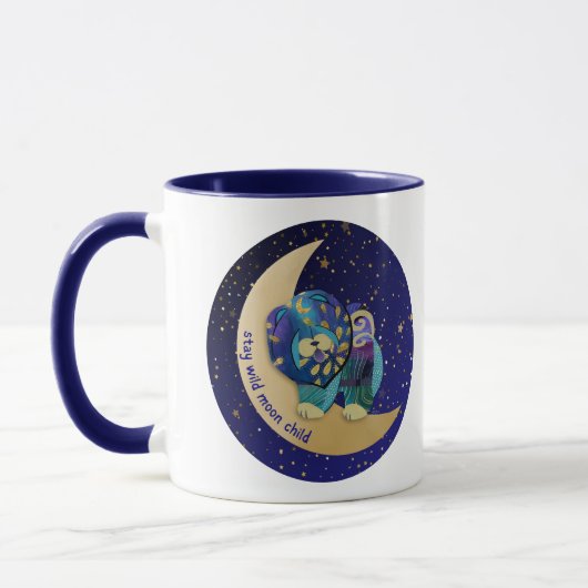 BLIJF WILD MAAN KIND Chow 11 oz mok (Links)