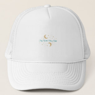 Blijf Wild Maan Kind – Hemelse Minimale Kunst 2026 Trucker Pet