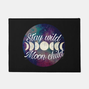Blijf Wild Moon Child badge productlijn GeminiMoon Deurmat