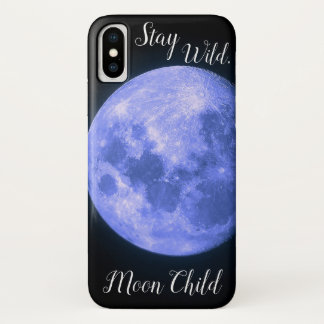 Blijf Wild, Moon Child iPhone X Hoesje