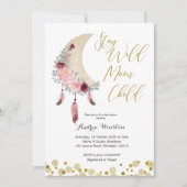 Blijf Wild Moon Kind Baby shower Uitnodiging (Voorkant)