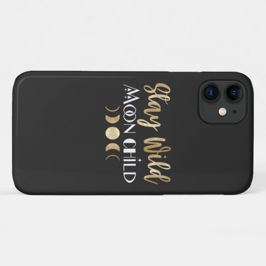 Blijf Wild Moon Kind Case-Mate iPhone Case (Achterkant (horizontaal))