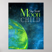 Blijf Wild Moon Kind Lime Groene Aarde Vet