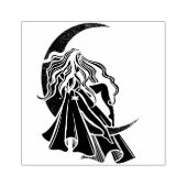 Blijf Wild Moon Kind Rubberstempel (Afrduk)