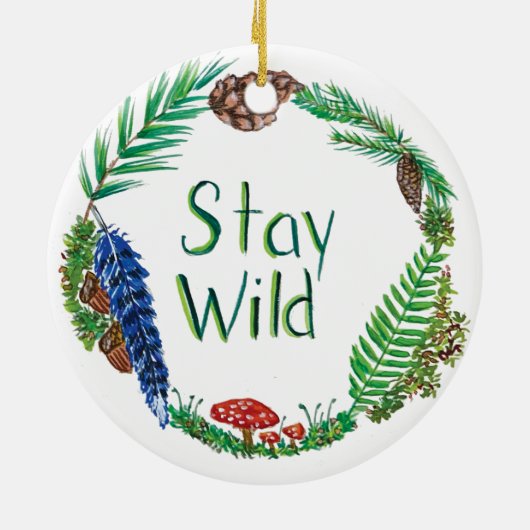 Blijf wild Ornament (Achterkant)
