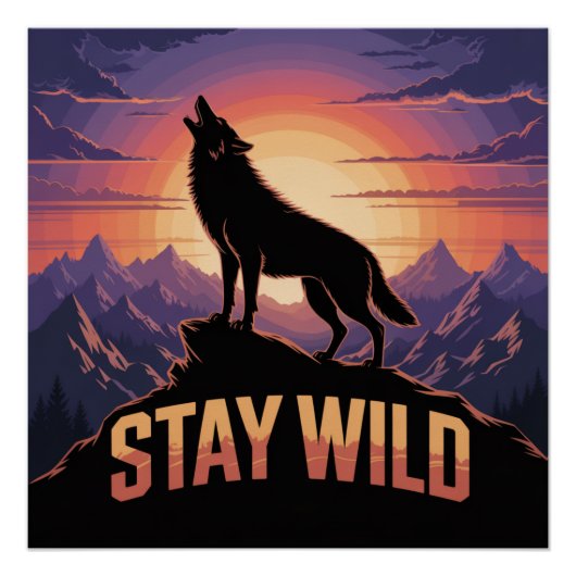 Blijf Wild Perfect Poster (Voorkant)