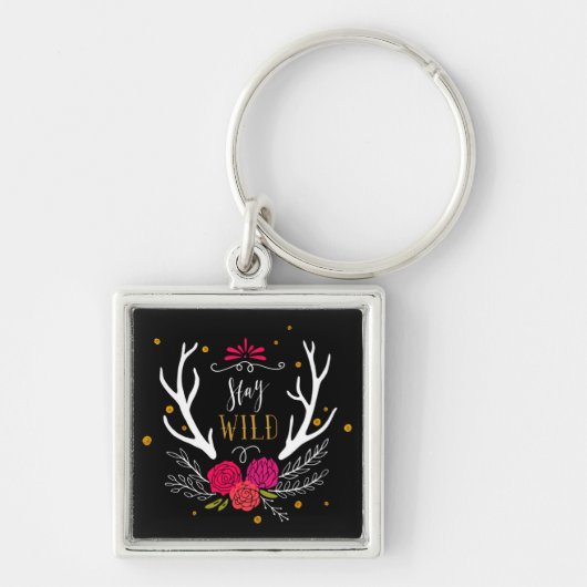 Blijf Wild Sleutelhanger (Voorkant)