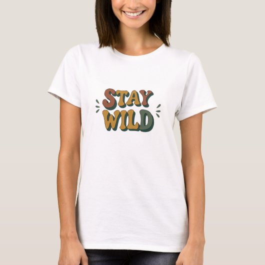 Blijf wild t-shirt (Voorkant)