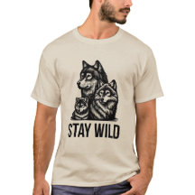 Blijf WILD – T-shirt met wilde dieren inspiratie |