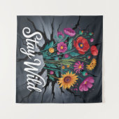 Blijf Wild Wandkleed (Voorkant (horizontaal))