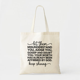 Blijf winkelen tote bag