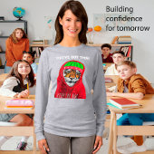 Blijf wintertijger, personaliseer tekst T-Shirt