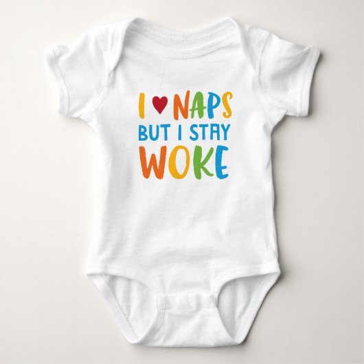 Blijf Woke Baby Bodysuit One Piece (Voorkant)