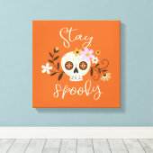 Blijf woordelijk canvas afdruk (Insitu (Houten vloer))