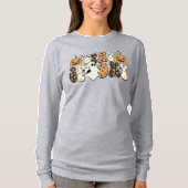 Blijf woordelijk | Cute Funny Halloween Retro Ghos T-shirt (Voorkant)