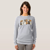 Blijf woordelijk | Cute Funny Halloween Retro Ghos T-shirt (Voorkant volledig)