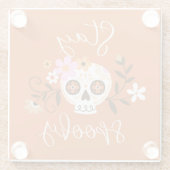 Blijf woordelijk glazen onderzetter (Achterkant)