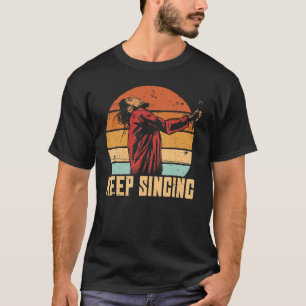 Blijf zingen voor Reggae Rasta T-shirt