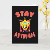 Blijf zoals je bent kaart (Gele Bloem)