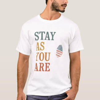 Blijf zoals je bent - vet  offerte ontwerp t-shirt