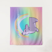 "Blijf zoeken!" Corgi Rainbow Wandkleed (Voorkant)