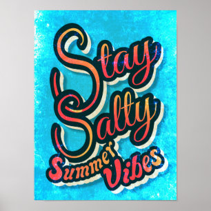 Blijf Zout Zomerstemming Poster