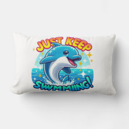 Blijf zwemmen Dolfijn Kussen