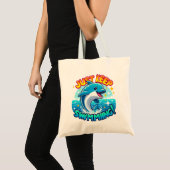 Blijf zwemmen Dolfijn Tote Bag (Voorkant (product))