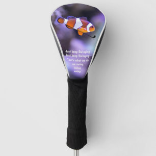 Blijf zwemmen met de clown Fish Golf-driver Golfheadcover