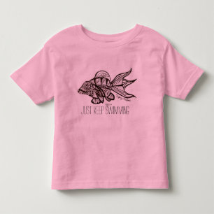 "Blijf zwemmen" Toddler T-shirt