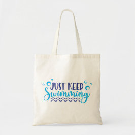 Blijf zwemmen tote bag