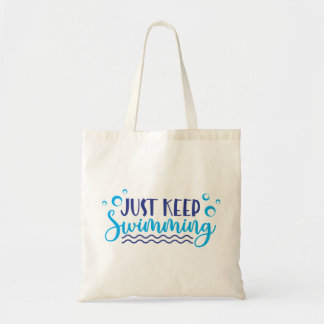 Blijf zwemmen tote bag