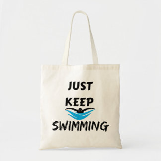 Blijf zwemmen tote bag