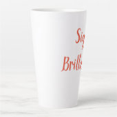 blijft glanzen Latte mok (Voorkant)