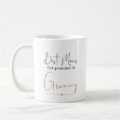 Blijft oma-cadeau zwangerschapsaankondiging koffiemok (Links)
