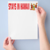 Blijft op Hawaï Flyer (Hand)