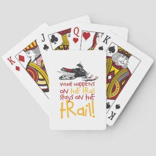 Blijft op het pad pokerkaarten