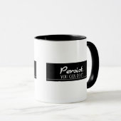 Blijft u het Aanmoedigings Witte Sjabloon Mok (Voorkant rechts)