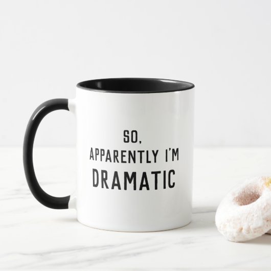 Blijkbaar ben ik dramatisch grappig mok (Met donut)